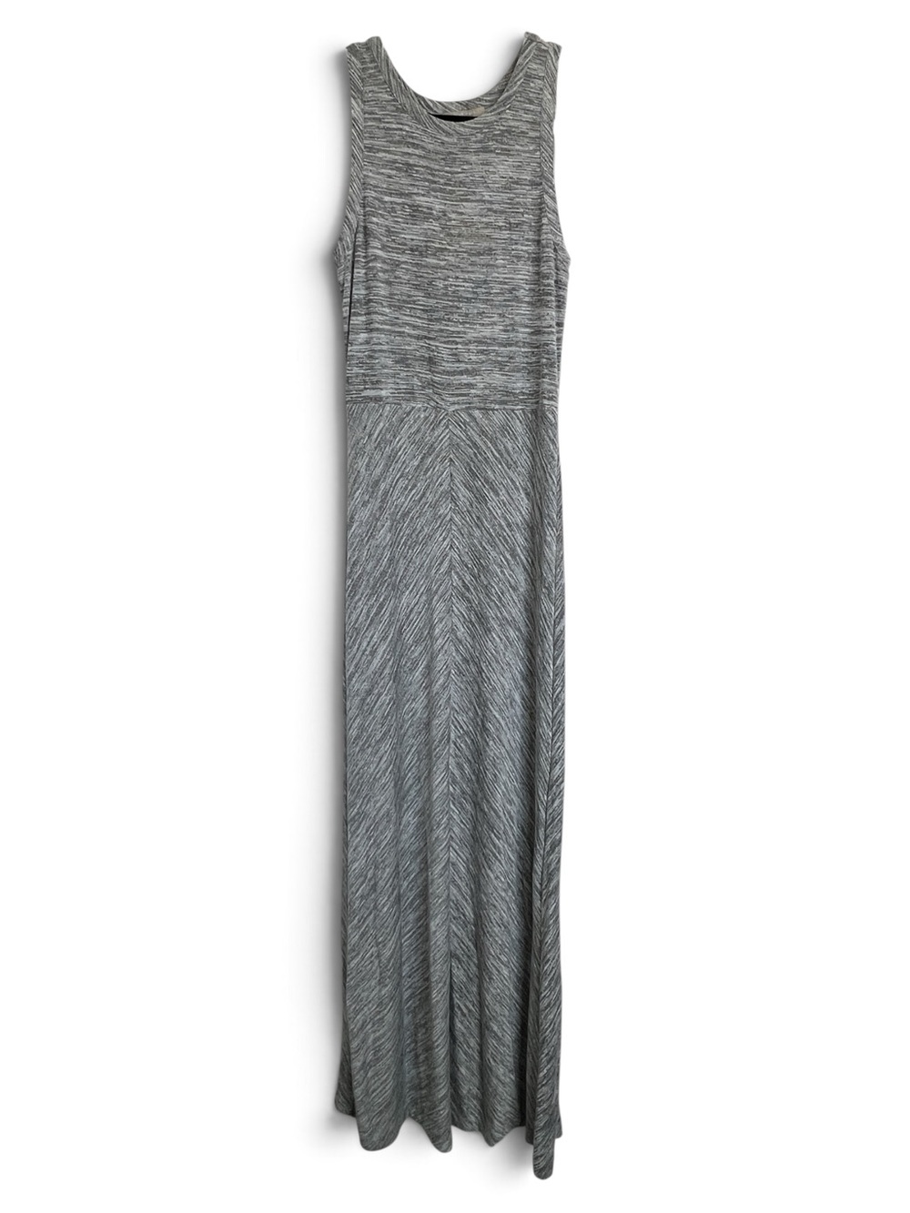 Joan Voss Studio Heather Gray Sleeveless Knit Tank Dress, Size Small